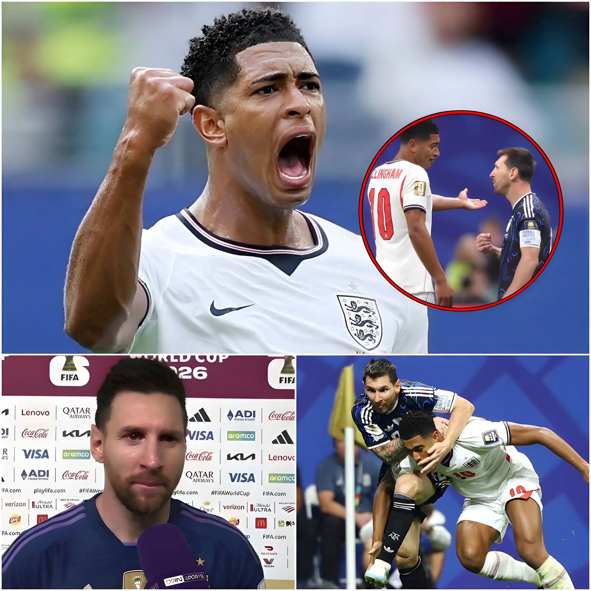 Cover Image for 🚨🔥«¡Arrogantes! ¡No traigan política al campo de juego! Si sois tan buenos controlando la pelota, ¡aprendan a controlar sus bocas!» Jude Bellingham soltó una declaración impactante tras perder 1-2 contra Argentina.